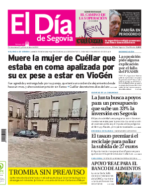 Portada El Día de Segovia