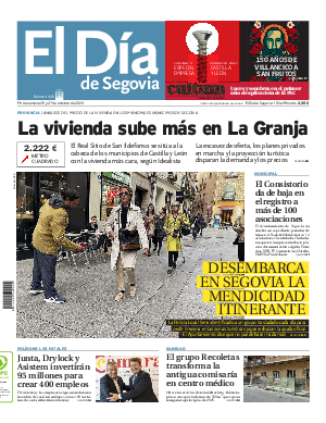 Portada El Día de Segovia