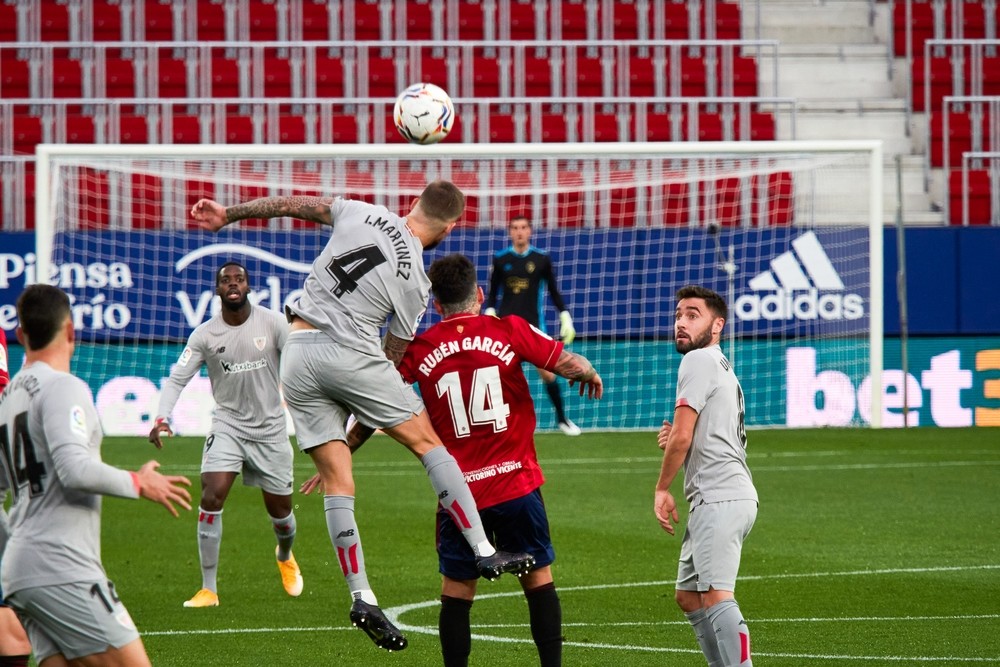 Osasuna celebra la victoria ante el Athletic