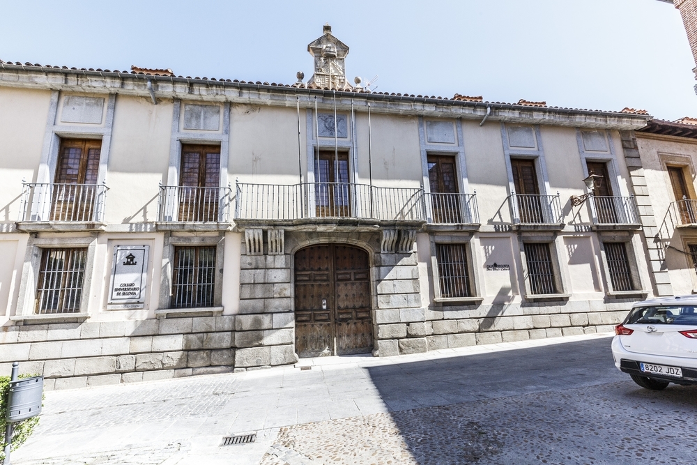 Fachada del Palacio de Masilla, que fue sede del Colegio Universitario 'Domingo de Soto'