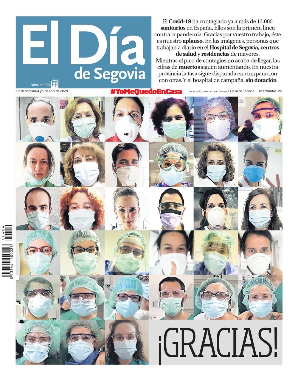  Un repaso a la pandemia en Segovia a través de las portadas de El Día  / DS