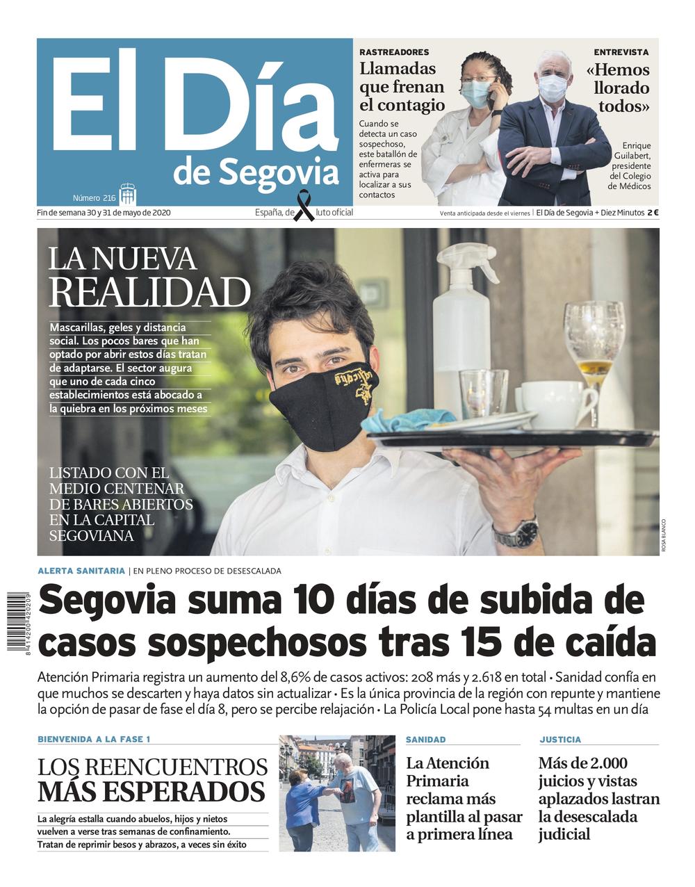  Un repaso a la pandemia en Segovia a través de las portadas de El Día  / DS