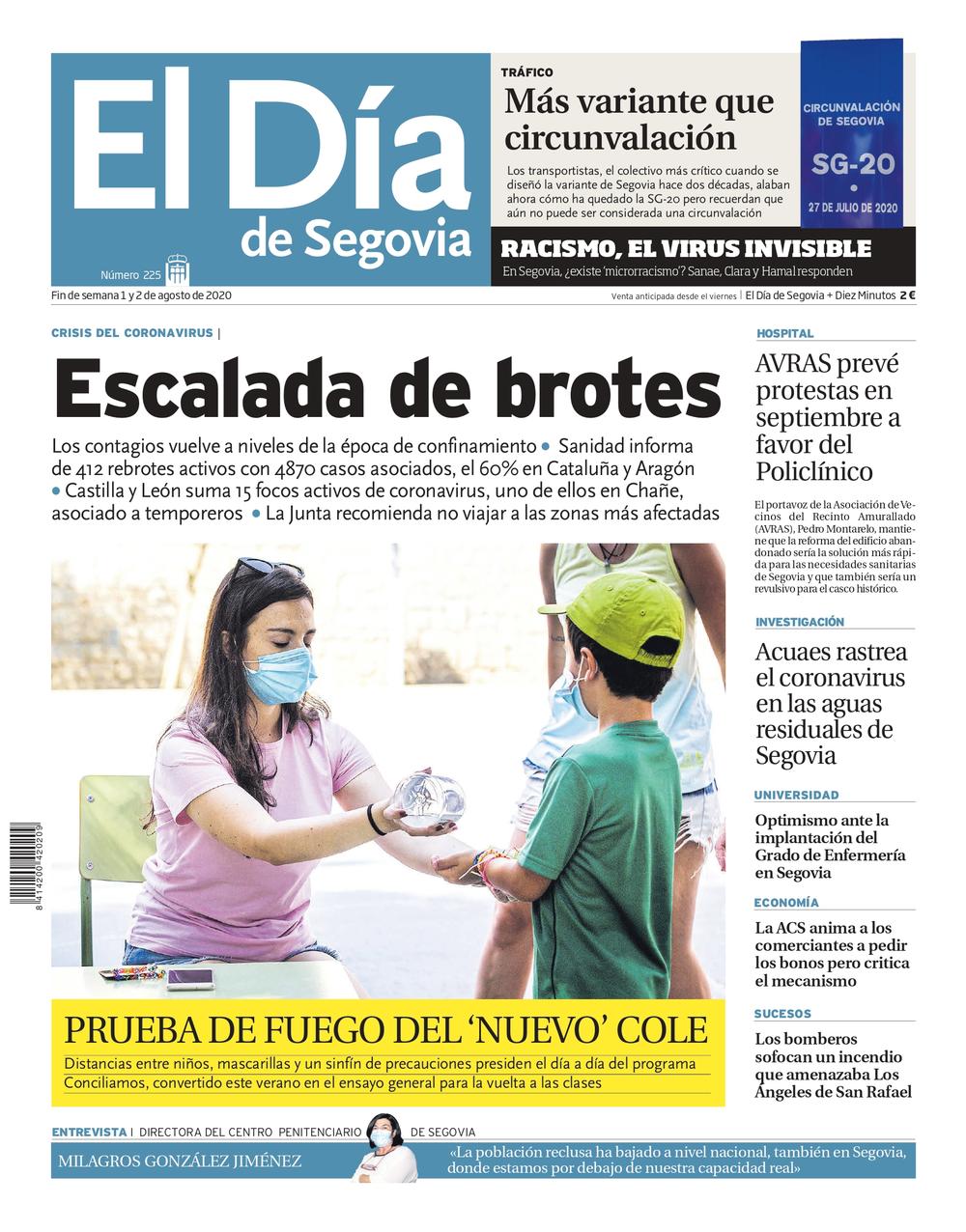  Un repaso a la pandemia en Segovia a través de las portadas de El Día  / DS