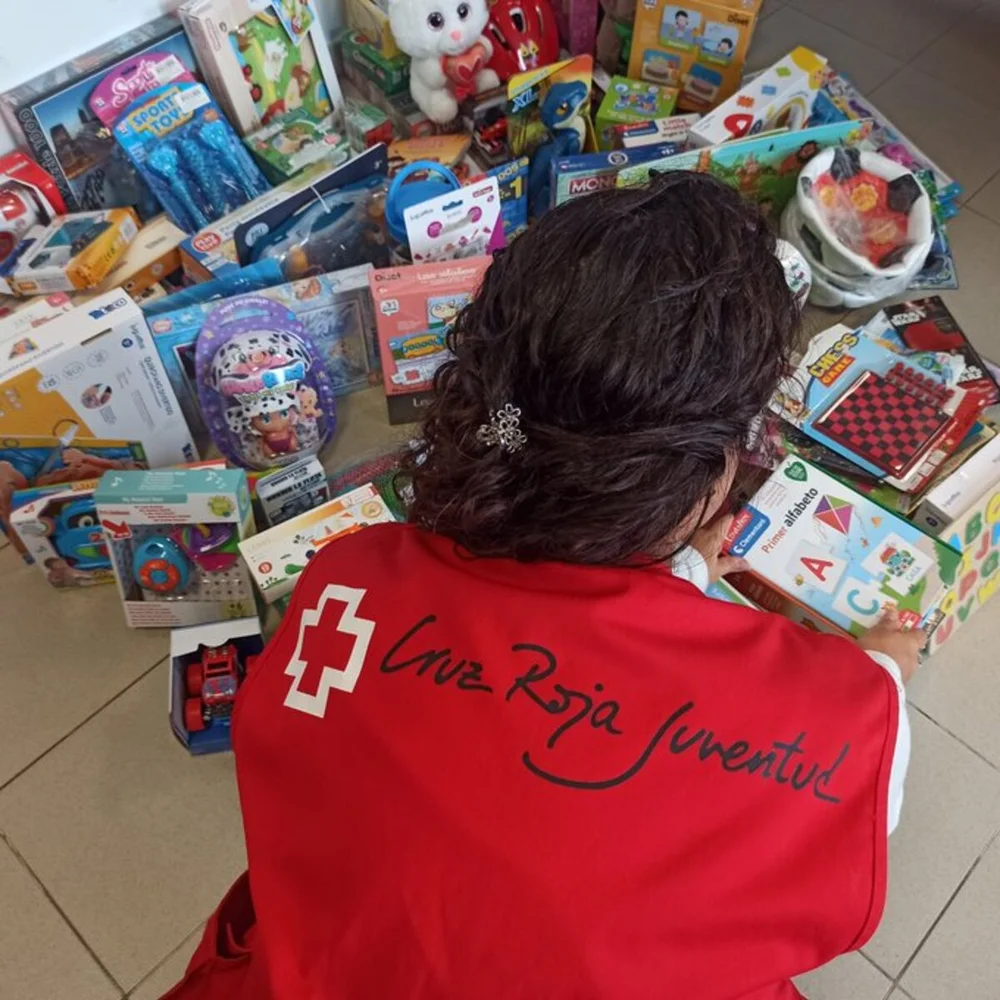 Cruz Roja <h3 class='enlacePalabraNoticia'>Segovia</h3> recoge donaciones de juguetes