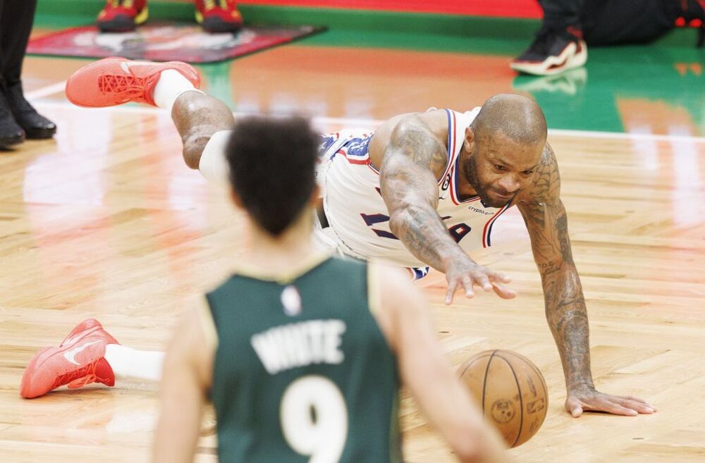 NBA Playoffs - Philadelphia 76ers at Boston Celtics  / CJ GUNTHER