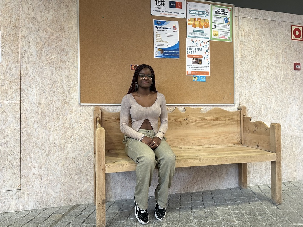 Christiane Fabiola Tchuatou, estudiante del doble grado de Ingeniería Informática y Matemáticas.