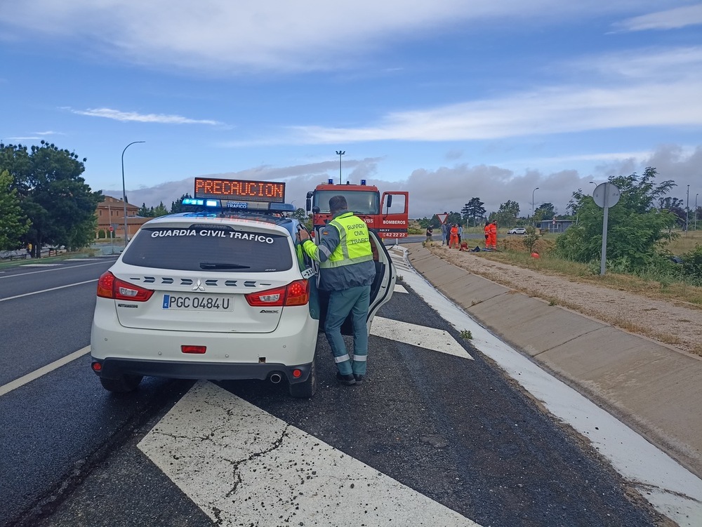 Dos heridos en un accidente grave en la Carretera de La Granja