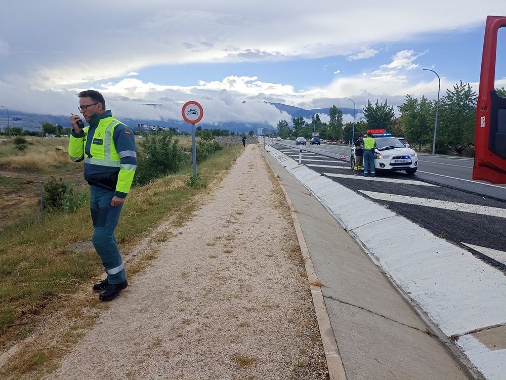 Dos heridos en un accidente grave en la Carretera de La Granja