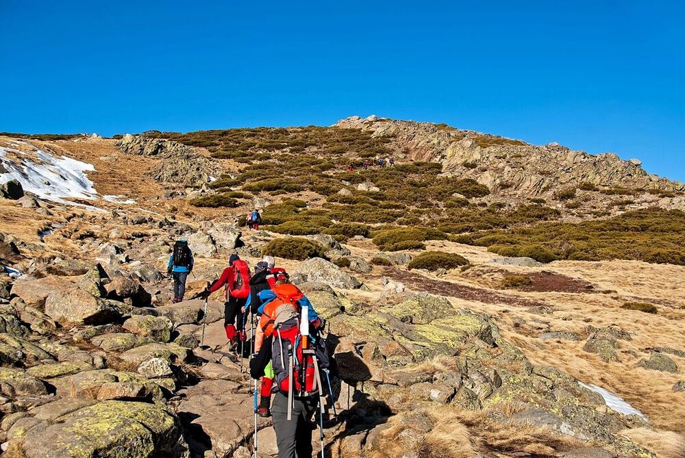 Marcha en 2019 al pico de El Morezón, en la Sierra de Gredos.