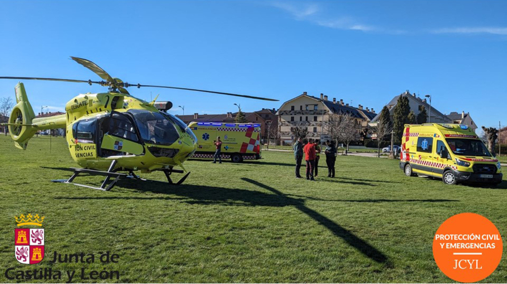 Evacuados en helicóptero dos montañeros en el Pico del Lobo