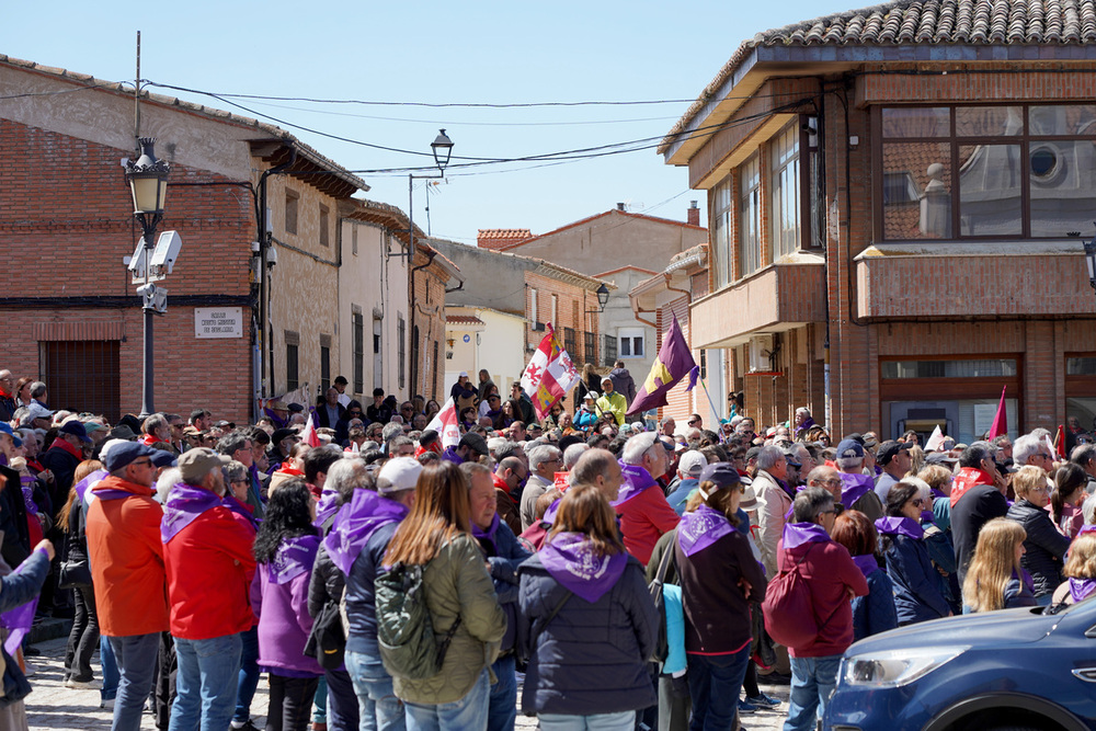 La jornada comenzó en el monolito de la villa comunera para después desplazarse hasta la campa