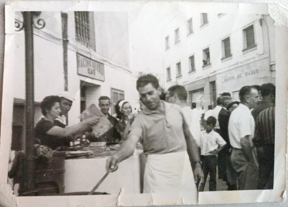 Puesto de churros en la plaza de los Coches.