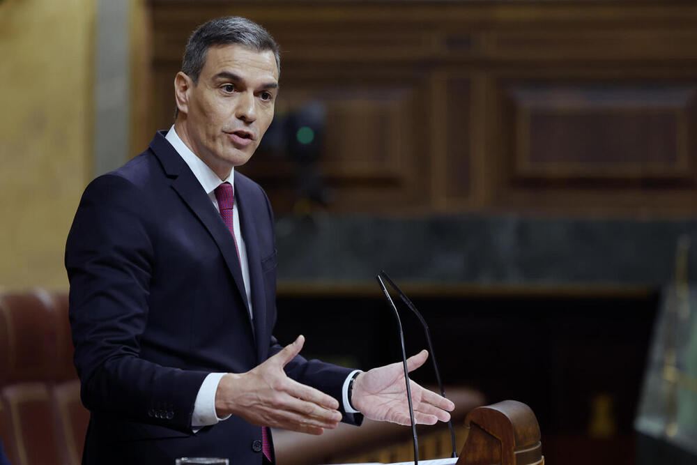 Imagen de archivo del presidente del Gobierno, Pedro Sánchez, en el Congreso. EFE/ Mariscal