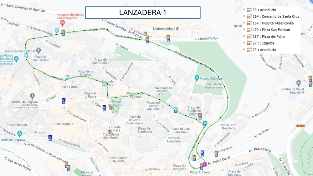 Segovia volverá a probar las lanzaderas al casco histórico