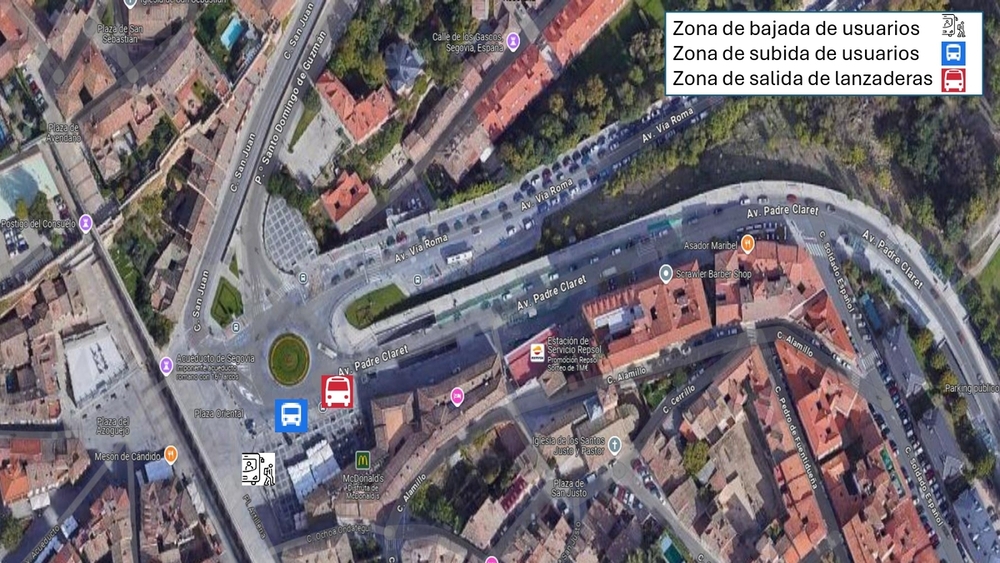 Segovia volverá a probar las lanzaderas al casco histórico