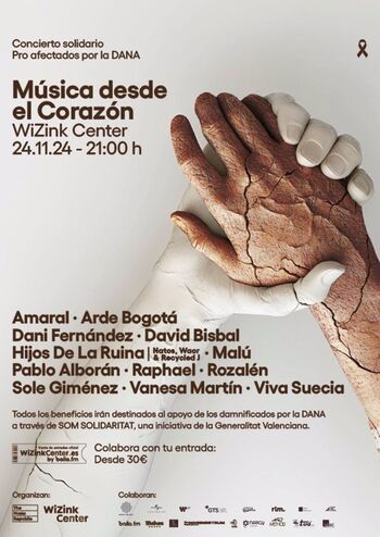 Un concierto solidario en Madrid recaudará dinero para la DANA