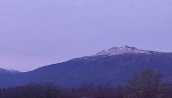 La sierra registra la primera nevada del otoño