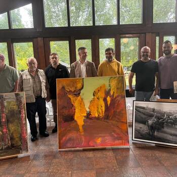 Fernández Hurtado gana un concurso de pintura en Cabárceno