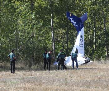 Una mujer muerta al estrellarse una avioneta en Burgos