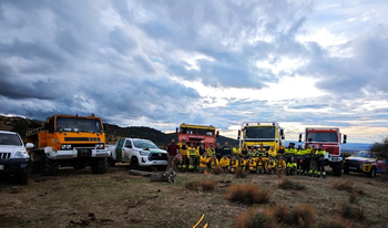 Los Montes de Valsaín, escenario de un simulacro de incendio