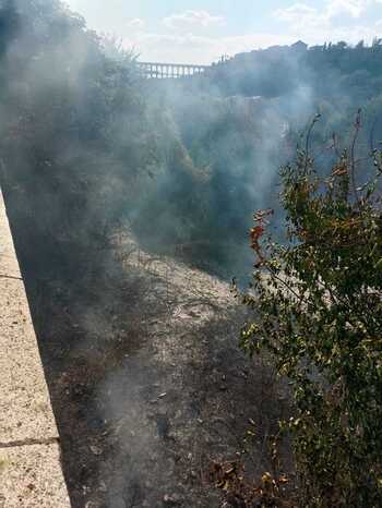 Los Bomberos intervienen en un incendio en San Lorenzo