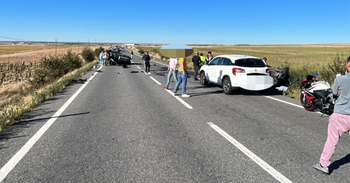 Cinco heridos en el segundo accidente en un día en la CL-603