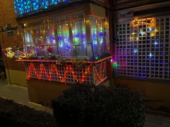 El balcón más navideño de Segovia estaba en La Albuera