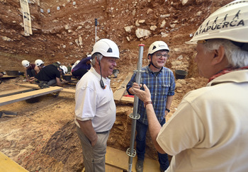 Santonja refuerza su vinculación familiar con Atapuerca