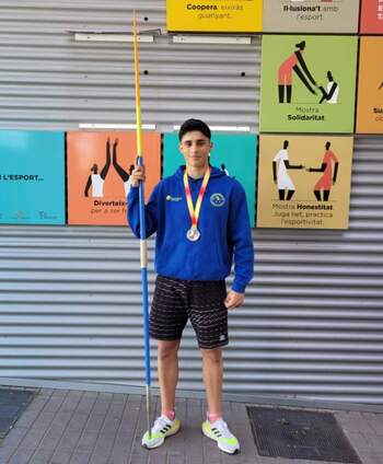 Alejandro Esteban, bronce en jabalina en el nacional sub-20