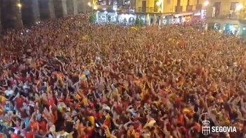 Segovia celebra la Eurocopa