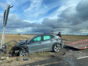 Herido un hombre en un accidente cerca de Carbonero