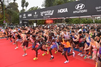 Javi Guerra, decimoquinto en la Media Maratón de Sevilla